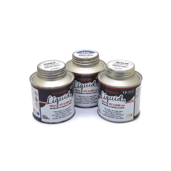 Fita Isolante Líquida Impermeável 200ml - Diversas Cores