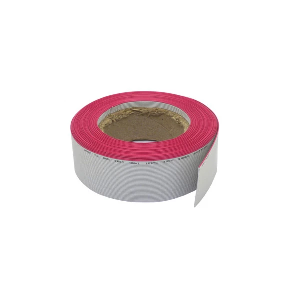 Cabo Flat Cinza 28AWG de 24 Vias - Rolo com 76 Metros