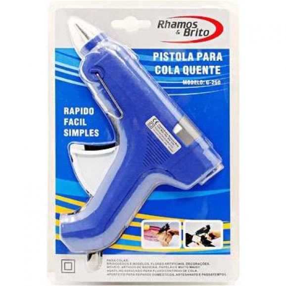 Pistola para Cola Quente G-250 - Azul - Rhamos & Brito