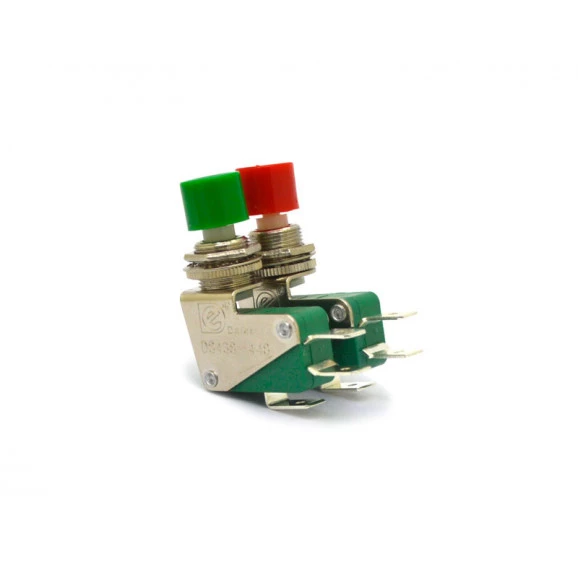 Chave Micro Switch Push-Button LIga/(Liga) sem Trava 15A/125Vac - Cores Verde e Vermelho - DS-438 - Daier