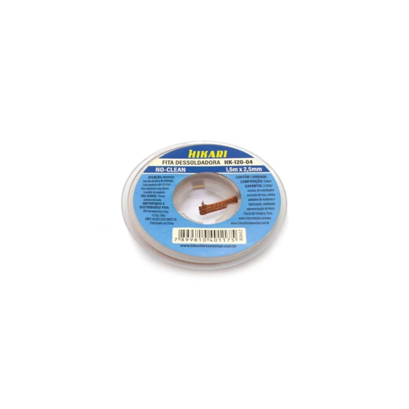 Fita Dessoldadora 1,5m X 2,5mm - HK-120-04 - Hikari