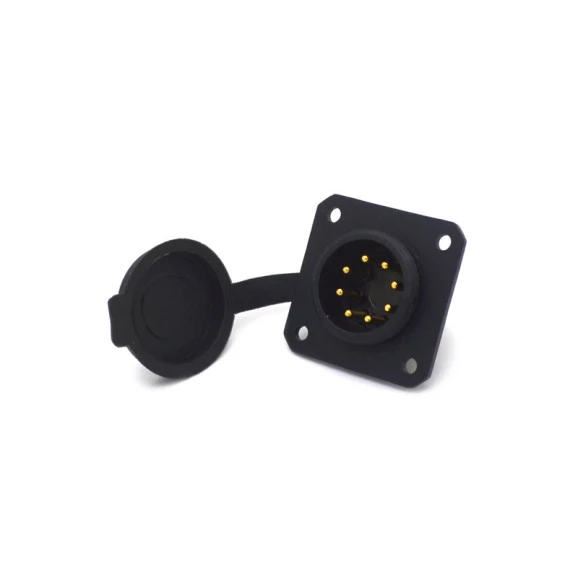 Conector Macho para Painel com Base Quadrada 8 Vias - JAB/P8P - Melro