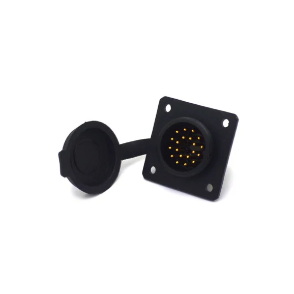Conector Macho para Painel com Base Quadrada 20 Vias - JAB/PM20P - Melro