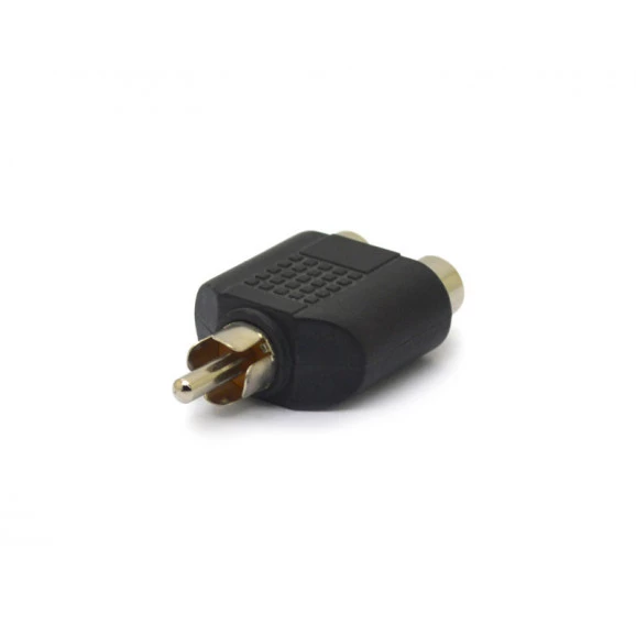 Adaptador Plug RCA para Jack RCA Duplo - JD-W8019 - Jinda