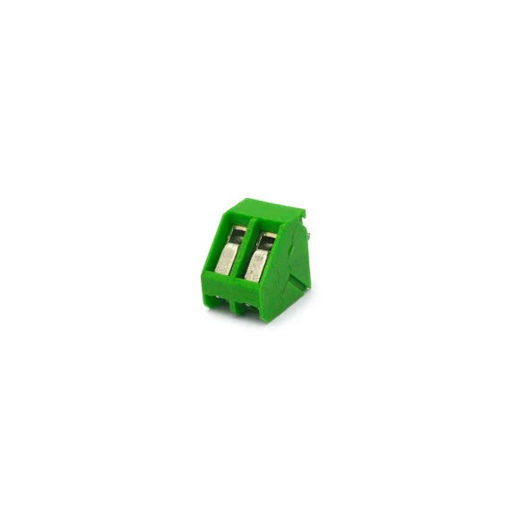 Conector Verde Multipolar 2 Vias 180º JK128-500-2P-S