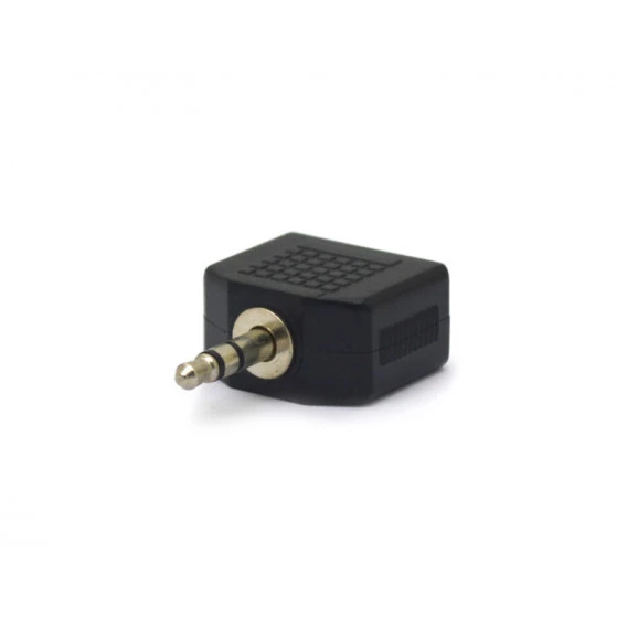 Adaptador Plug P2 3,5mm Estéreo para Jack J2 3,5mm Estéreo Duplo - JL16030A - Jiali