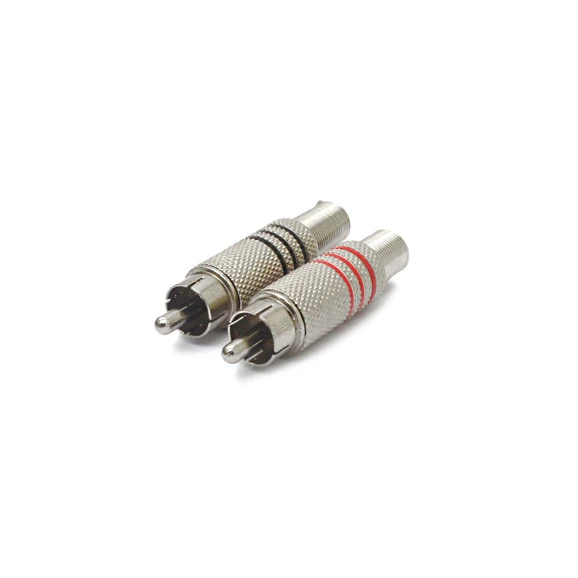 Plug RCA com Mola ( Preto ou Vermelho ) HGD-283 - JL17014A