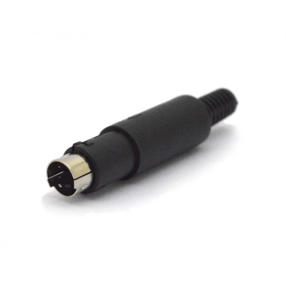 Conector Mini Din Macho JL21323/4P 4 Pinos Com Rabicho  - Jiali