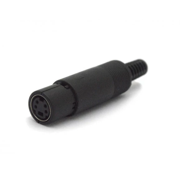 Conector Mini Din Fêmea JL21324/4P Com Rabicho - Jiali