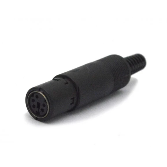 Conector Mini Din Fêmea JL21324/5P Com Rabicho - Jiali
