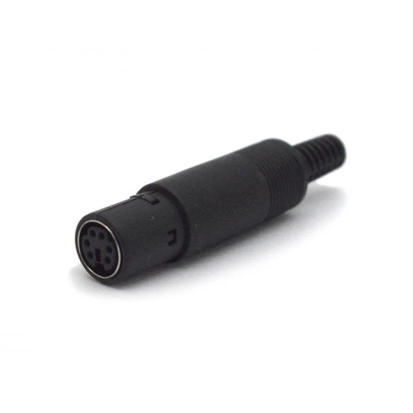 Conector Mini Din Fêmea JL21324/6P Com Rabicho - Jiali