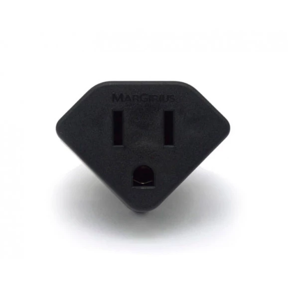 Adaptador 2P+T 10A/250V Preto - ADP2 - Margirius 