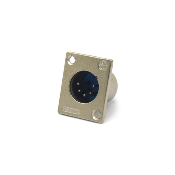 Conector XLR Macho 5 Pinos sem Trava para Painel - JL33040C - Jiali
