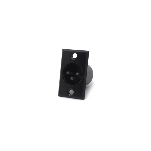 Conector XLR Macho de 3 Vias para Painel - JL33041 - Jiali