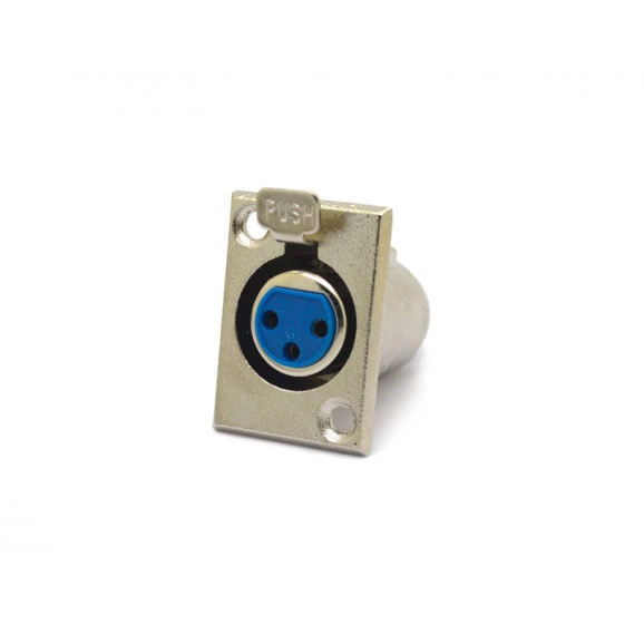 Conector XLR Fêmea 3 Vias - JL33044A - Jiali