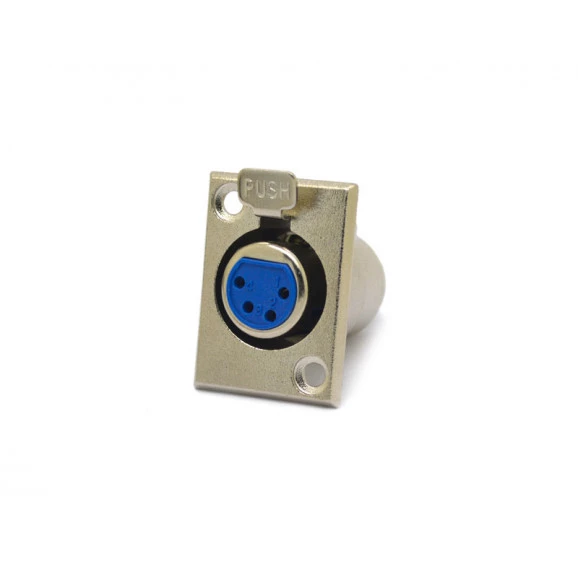 Conector XLR Fêmea 4 Vias - JL33044B - Jiali