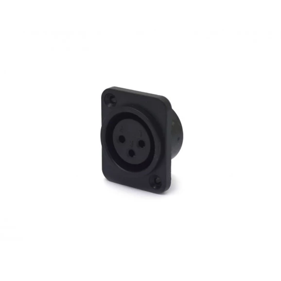Conector XLR 90° Fêmea 3 Vias PCI para painel - JL33047