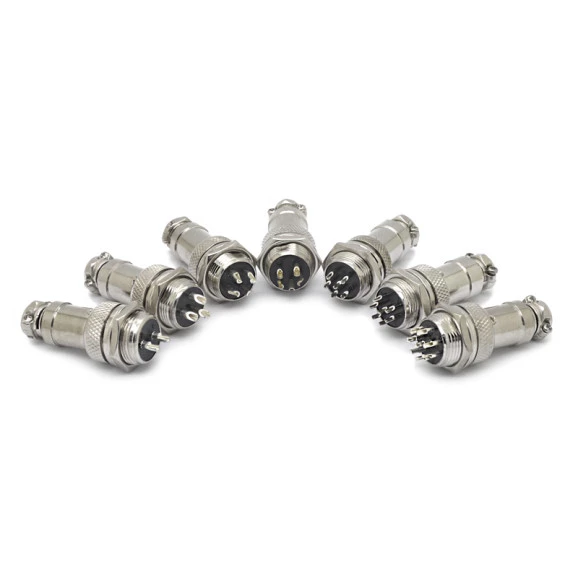 Conector Mike Macho para Painel e Fêmea para Cabo - 2 a 8 Vias - JL33053/JL33054