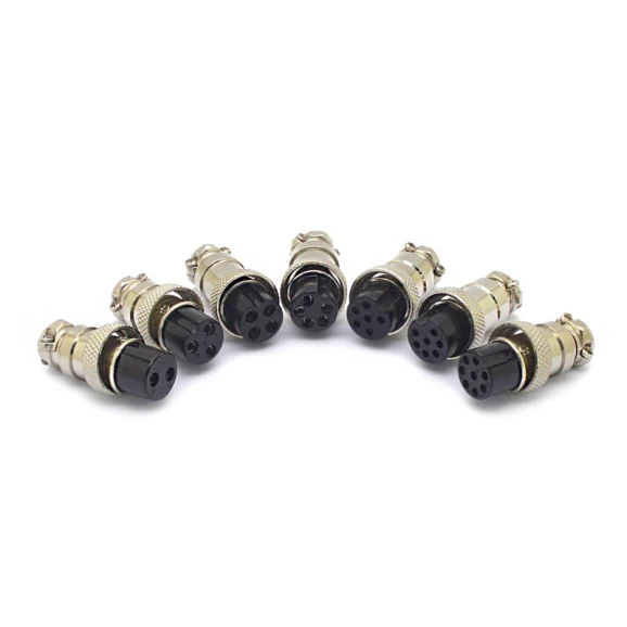 Conector Mike Fêmea para Cabo M16 - JL33053 - 2 a 8 Vias - Jiali