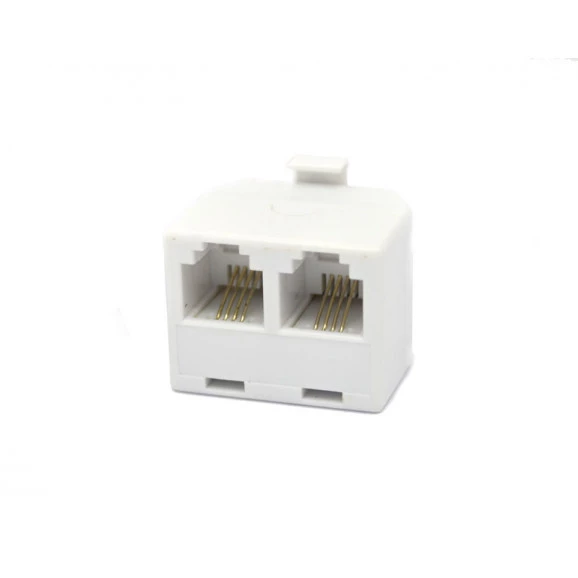 Adaptador RJ11 Macho para 2 RJ11 Fêmea 04 Vias - 6P4C/2X6P4C - JL52010A - Jiali