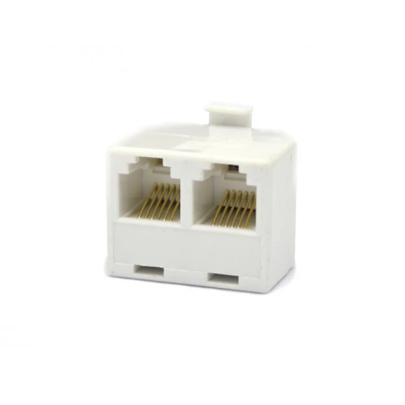Adaptador RJ12 Macho para 2 RJ12 Fêmea 06 Vias - 6P6C/2X6P6C - JL52010B - Jiali