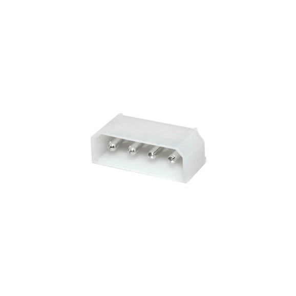 Conector Macho JS-1114-04WS 180° 5,08mm MATE-N-LOK 4 Vias Solda em Placa