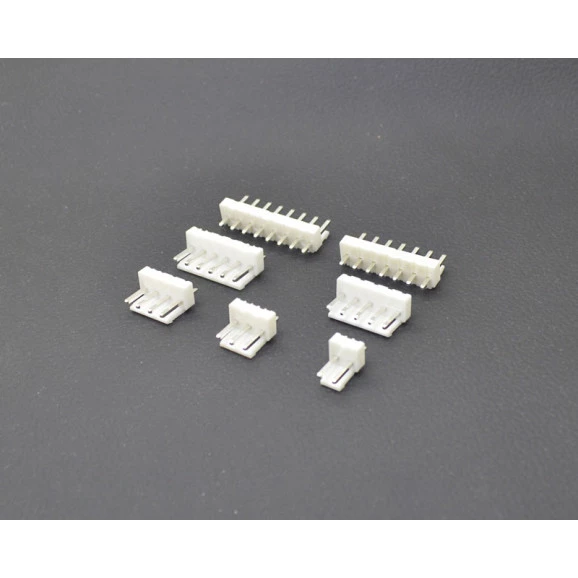 Conector Macho JS-1120-XX 180º Trava Central Passo de 3,96mm - 2 a 9 Vias