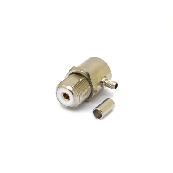 Conector UHF Fêmea Angular Cabo Painel Crimpagem RG-58 / RGC-58 - Gav 158 - KLC