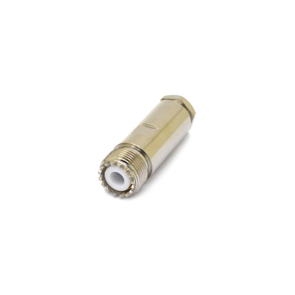 Conector UHF Fêmea Reto Cabo Prensa Cabo RG-213/RGC-213 - KF-7 - Gav 126 - KLC