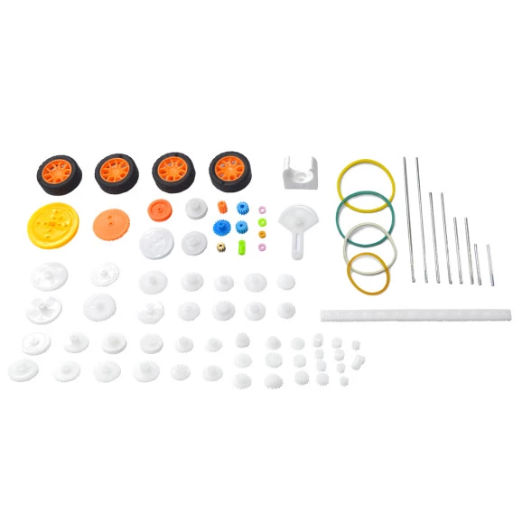 Kit de 75 Engrenagens Plásticas, Polias, Correias e Diversos - A1020