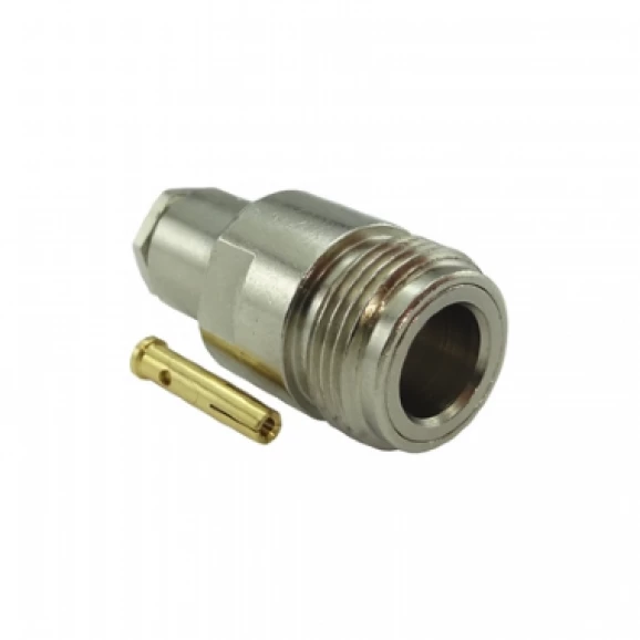 Conector N 50ohms Fêmea Reto Prensa Cabo Rg/rgc-58 - Cf-3E