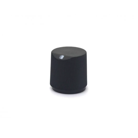 Knob Rotativo Estriado sem Parafuso - Preto - KP-03E - Scott