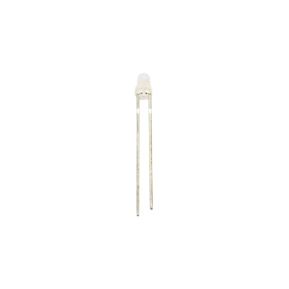 Led 3mm Bicolor (Verde - Vermelho) Fosco 2 Terminais - L-317EGW