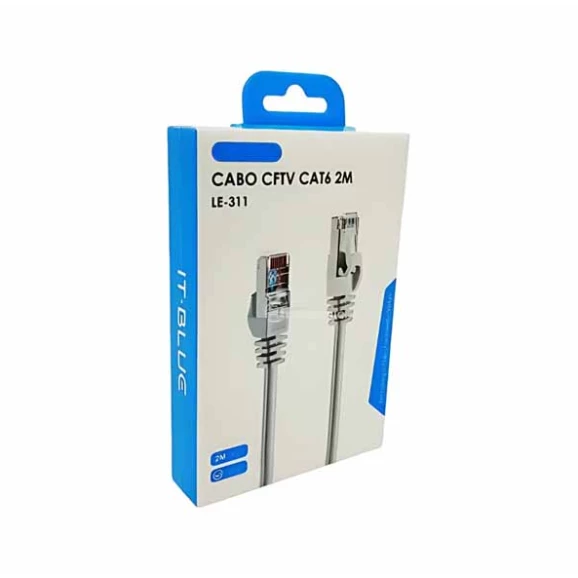 Cabo CFTV CAT6 3M Cinza - LE-311