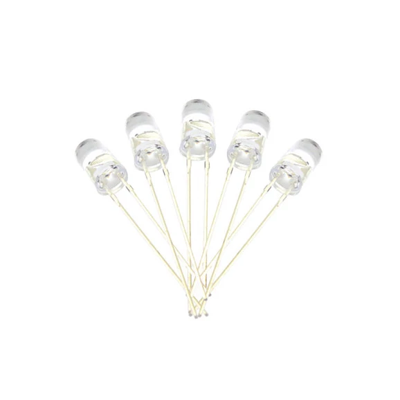 Led Pisca 5mm Transparente - Diversas Cores - L-517