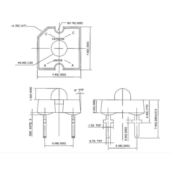 Led Receptor L-51ROPT1D1 - Preto
