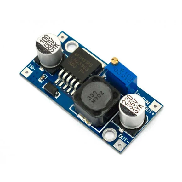 Módulo Regulador de Tensão Ajustável LM2596 DC Step Down - Saída 1,5V a 35VDC - GC-101