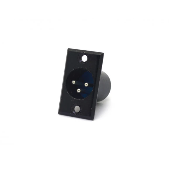 Conector Canon Macho 3 Pinos para Painel - LS-1024