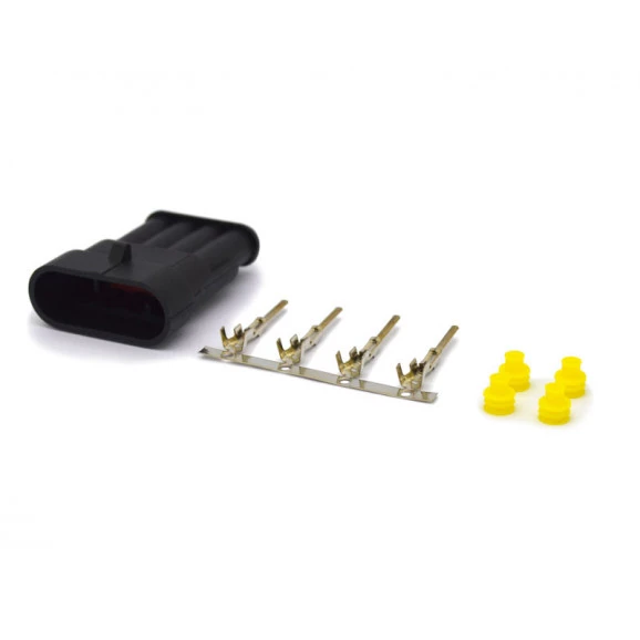Conector Selado Automotivo 4 Vias Macho - LW-66501S0431