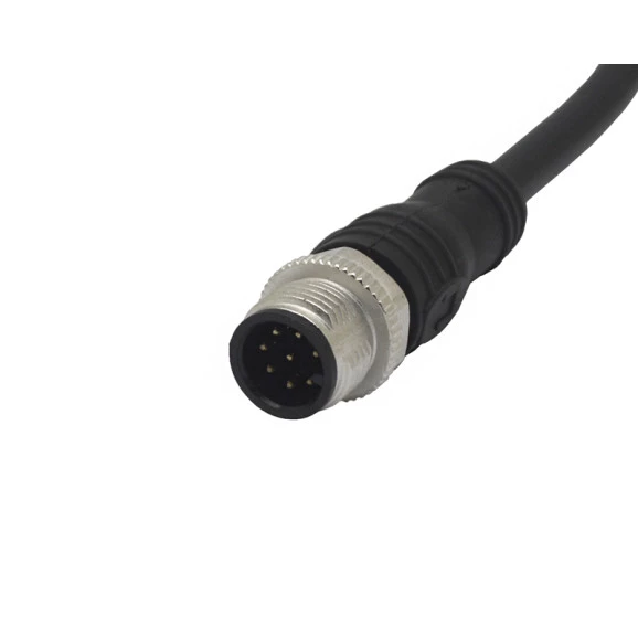 Conector M12 Macho 8 Vias com Rabicho - MA12MAHD05ST03CB25