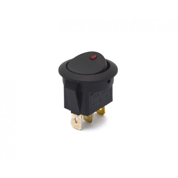 Chave Automotiva com Led 16A/12V Liga/Desliga - MIRS-101E-8C/D - Jietong