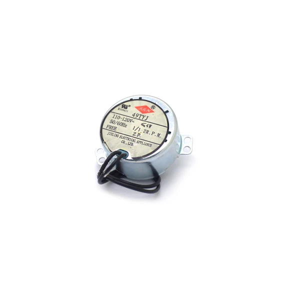 Motor AC 110-120V 50/60Hz 4W 1/1.2 RPM com Redução - Cód. Motor 62