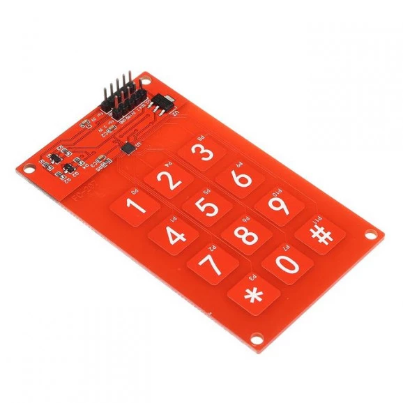 Módulo de Sensor de Toque Capacitivo MPR121 3X4 3.3V/5V Compatível com Arduino - GC-06