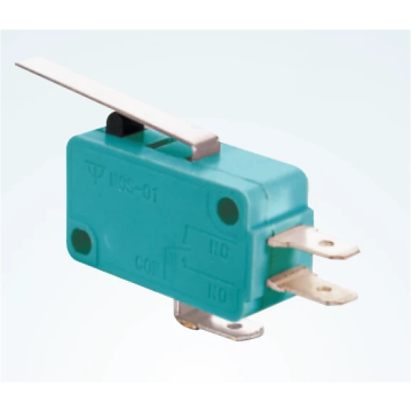 Chave Micro Switch com Alavanca de 27mm SPDT ON-(ON) 16A 125/250VAC - MSW-02A - Jietong
