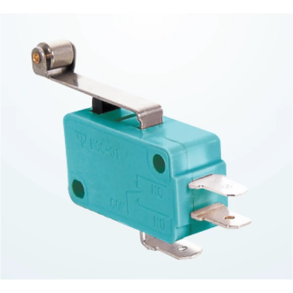 Chave Micro Switch com Alavanca de 25mm e Roldana SPDT ON-(ON) 16A 125/250VAC - MSW-03A - Jietong