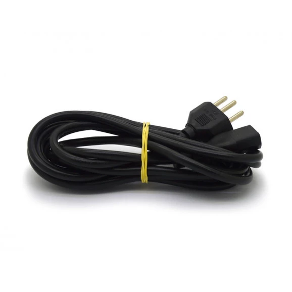 Cabo de Força Trifásico Macho/Fêmea 180° N16 3x1mm de 3 Metros - Mult Cabo