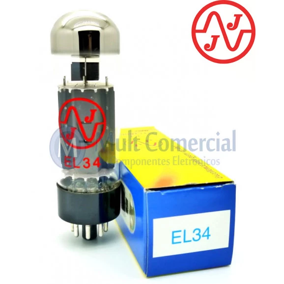 Válvula EL34JJ 6CA7 Pentodo de Potência - JJ Tesla