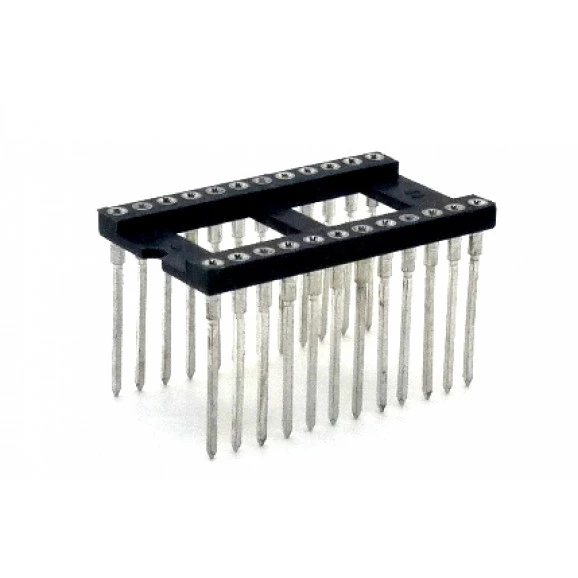 Soquete torneado CPW24 wire wrap 17,9mm 24 pinos - Cód. Loja 470 E 471