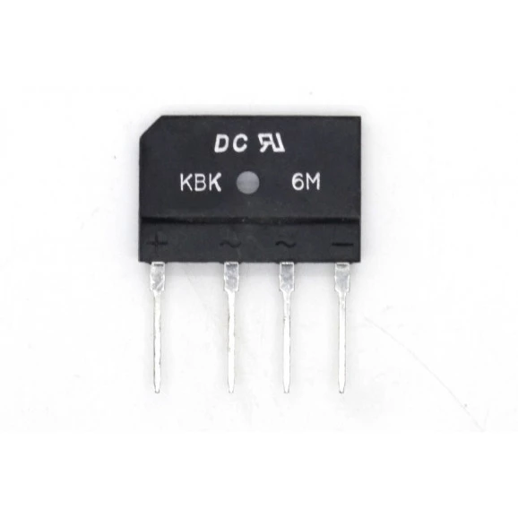 Ponte Retificadora KBK6M 600V 6A - DC
