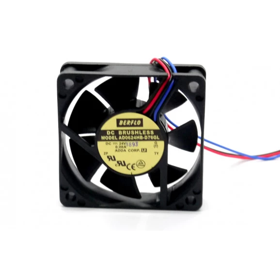 Microventilador AD0624HB-D76GL 24Vdc 60x60x15mm Rolamento - Berflo